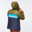 Cotopaxi Fuego Down Hooded Jacket - Mens, Oak &amp; Graphite, 2XL, FDJ-S22-OAKGRP-M-XXL