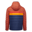 Cotopaxi Fuego Down Hooded Jacket - Mens, Spice/Maritime, Extra Small, FDJ-S22-SPMTM-M-XS