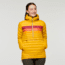 Cotopaxi Fuego Down Hooded Pullover - Womens, Amber Stripes, Extra Large, FDP-F22-AMBS-W-XL