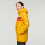 Cotopaxi Fuego Down Hooded Pullover - Womens, Amber Stripes, Extra Large, FDP-F22-AMBS-W-XL