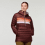 Cotopaxi Fuego Down Hooded Pullover - Womens, Chestnut Stripes, Extra Large, FDP-F22-CHSNTHS-W-XL
