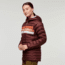 Cotopaxi Fuego Down Hooded Pullover - Womens, Chestnut Stripes, Extra Large, FDP-F22-CHSNTHS-W-XL