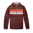 Cotopaxi Fuego Down Hooded Pullover - Womens, Chestnut Stripes, Extra Large, FDP-F22-CHSNTHS-W-XL