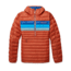 Cotopaxi Fuego Down Hooded Pullover - Womens, Spice Stripes, 2XL, FDP-F22-SPICS-W-XXL