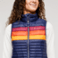 Cotopaxi Fuego Down Vest - Womens, Maritime/Raspberry Stripes, Extra Small, FDV-S23-MTRSP-W-XS