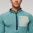 Cotopaxi Otero Fleece Half-Zip Pullover - Mens, Bluegrass, Large, OTRHZ-F22-BLG-M-L