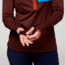 Cotopaxi Otero Fleece Half-Zip Pullover - Womens, Chestnut/Maritime, Extra Large, OTRHZ-F22-CHSMT-W-XL