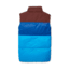 Cotopaxi Solazo Down Vest - Mens, Chestnut/Saltwater, Large, SDV-F22-CHSSW-M-L