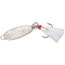 Cotton Cordell Little Mickey Jigging Spoon, 1 1/2in Dressed Treble, 1/4oz, 2/Pack, Silver Feathered, K7114
