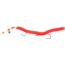 Creme Lures Rigged Angle Worm, 1, 1/4in, Red, 802-1