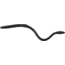 Creme Lures Scoundrel Soft Plasti Worm, 12, 8in, Black, 303-99