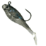 Creme Lures Spoiler Shad Bait w/Spiner Shad, 1, 2in, Black Back, SSB201S