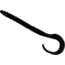 Creme Lures Stick Worm Worm, 8, 7in, Red Shad, STC6022