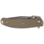 CRKT Butte Deadbolt Lock Assisted Opening Folding Knife, 3.36in, D2 Steel, Drop Point, G10 Handle, OD Green, 2471