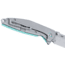 CRKT Ibis Frame Lock Folding Knife, 3.08in, 8Cr13MoV Stainless Steel Blade, Drop Point Blade, Blue Handle, 2560