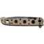 CRKT M16?03 Knife, 3.55in, 12C27, Spear Point Blade, Bronze Stainless Steel Handle, M16-03BK