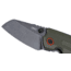 CRKT Overland Compact Folding Knife, 2.24in, D2 Tool Steel Blade, Drop Point Blade, OD Green Micarta Handle, 6277