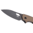CRKT Pilar III Folding Knife, 2.97in, 8Cr13MoV Stainless Steel Blade, Sheepsfoot Blade, Brown G10 Handle, 5317B