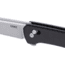 CRKT Q Compact Folding Knife, 3.05in, D2 Tool Steel Blade, Drop Point Blade, Black G10 Handle, 7075