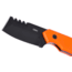 CRKT Razel Compact Fixed Blade Knife, 2.32in, 8Cr13MoV Stainless Steel Blade, Chisel Blade, Orange G10 Handle, 4036ER