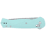 CRKT Sero Folding Knife, 3.02in, D2 Tool Steel Blade, Drop Point Blade, Aqua G10 Handle, 7170B