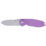 CRKT Squid XM Folding Knife, 2.95in, 8Cr13MoV Stainless Steel Blade, Drop Point Blade, Purple G10 Handle, 2495P