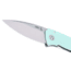 CRKT Tuna Compact Folding Knife, 2.73in, D2 Tool Steel Blade, Drop Point Blue, Aqua G10 Handle, 2522B