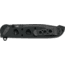 CRKT M16-03DB Folding Knife by Kit Carson, 3.5in, D2 Steel, Stonewash Plain Blade, Black Matte Aluminum Handle, M1603DB