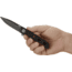 CRKT M16-03DB Folding Knife by Kit Carson, 3.5in, D2 Steel, Stonewash Plain Blade, Black Matte Aluminum Handle, M1603DB