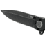 CRKT M16-03DB Folding Knife by Kit Carson, 3.5in, D2 Steel, Stonewash Plain Blade, Black Matte Aluminum Handle, M1603DB