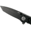 CRKT M16-04DB 3.89in Folding Knife, Plain, Stonewash D2 Steel Blade, Black Aluminum Handle, M16-04DB