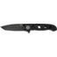 CRKT M16-04DB Assisted Opening Folding Knife, 3.89in, Stonewash D2 Steel Blade, Tanto, Black Aluminum Handle, Black, M16-04DB