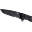 CRKT M16-10 Carson EDC Tanto Folding Knife, Black, Triple Point Serrations, EDP Blade M16-10KZ