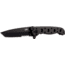 CRKT M16-10 Carson EDC Tanto Folding Knife, Black, Triple Point Serrations, EDP Blade M16-10KZ