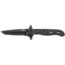 CRKT M16-10 Special Forces Tanto Black Folding Knife, Stainless Steel, Triple Point Serrations, M16-10KSF