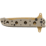 CRKT M16-13 Carson Special Forces Desert Tanto Folding Knife, Tan Finish M16-13DSFG
