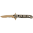 CRKT M16-13 Carson Special Forces Desert Tanto Folding Knife, Tan Finish M16-13DSFG