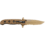 CRKT M16-14 Big Dog Special Forces Veff Desert Tanto Folding Knife, Desert Tan M16-14DSFG
