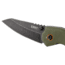 CRKT Overland Folding Knife, 3in, 8Cr13MoV, Drop Point Blade, OD Green Micarta Handle, 6280