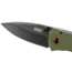 CRKT Tuna Designed By Lucas Burnley in Orleans, Folding Knife W/Frame Lock, 3.22in, Plain Edge, Stonewash Finish, 2520