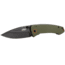CRKT Tuna Designed By Lucas Burnley in Orleans, Folding Knife W/Frame Lock, 3.22in, Plain Edge, Stonewash Finish, 2520