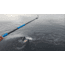 Cuda 8ft Shaft with 4in Hook Carbon Fiber Gaff, Blue/Black, 18139