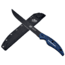 Cuda Knives Cuda 10 in Professional Fillet Fixed Blade Knife, 10in, Stainless Steel, Standard Edge, Blue/Black Micarta Handle, 18131