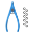 Cuda Wacky Rigging Plier with 10 O-rings, Blue, 5in, 23076