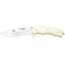 Cudeman 124 Quality Fixed Blade Knife, 12 cm, Bohler N-695, White Micarta w/ Red Liners, 124-BK