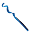 Culprit Original Worm, 7.5 in, 18 Pack, Blue Shad, C720-05