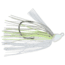 Daiwa Evergreen Grass Ripper Swim Jig, 1/4, 4 Hook, Clearwater Shad, GR-14-03