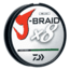 Daiwa J-Braid 8X Braided Line w/Filler Spool, 300yds, 120lb, Dark Green, JB8U120-300DG