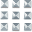 Dakine Pyramid Studs, Alloy, One Size, 10001555-ALLOY-91M-OS