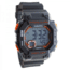 Dakota Watches Dakota Midsize Square Digital Moonglow, Grey/Orange, Grey/Orange, Plastic, silicone, 5 Year Limited Warranty, DAK-01619